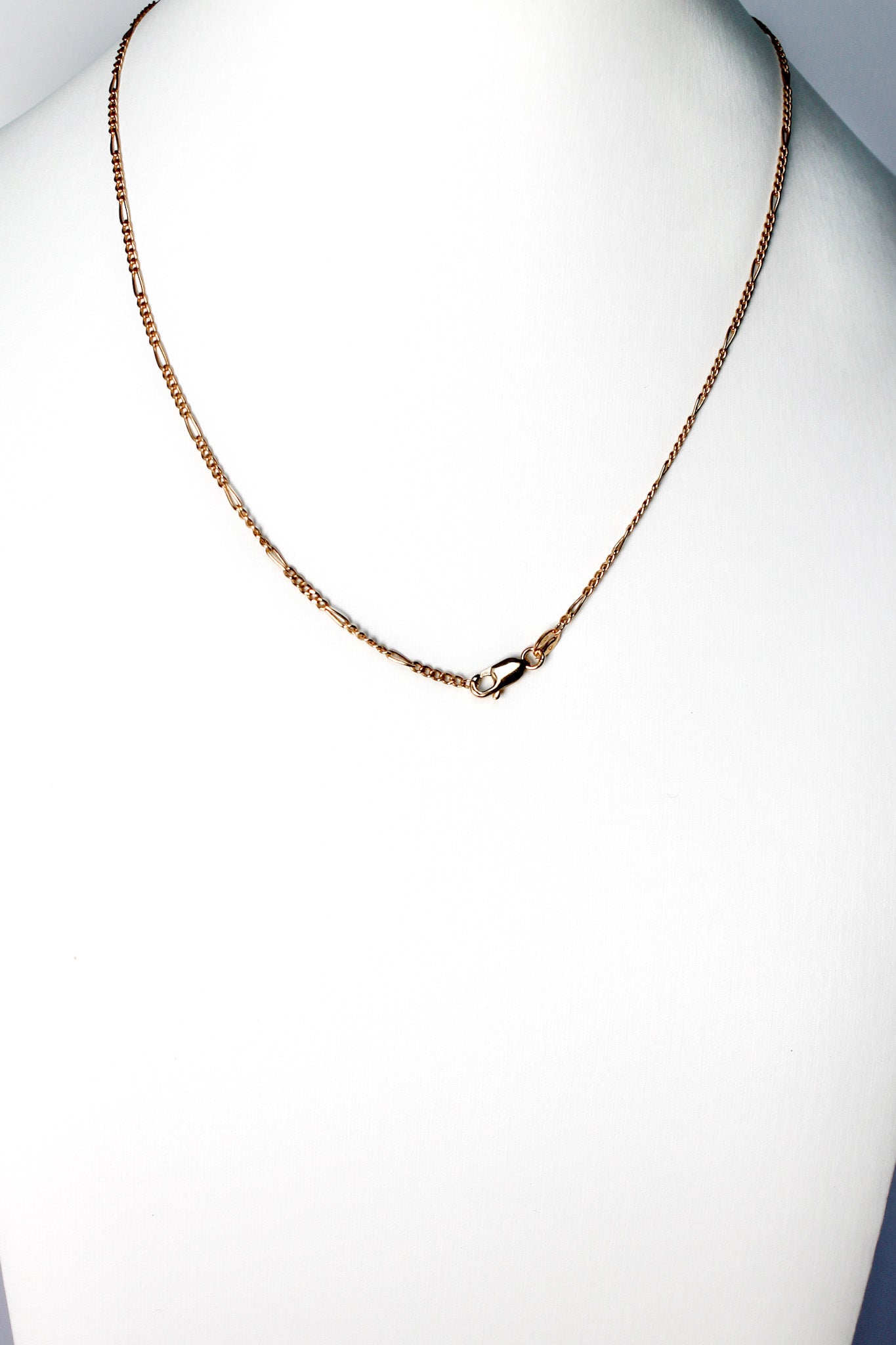 Gold Figaro Chain Necklace x Three Sea Glass